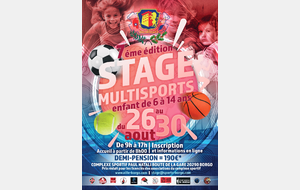 Stage multisports - été 2024